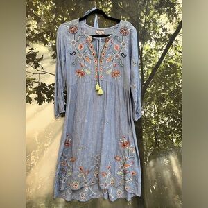 ✨✨SOLD✨✨ Johnny Was Kayra Dress EUC XS/S/M cotton embroidery